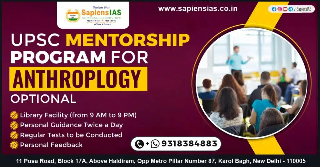 UPSC Mentorship Program for Anthropology Optional