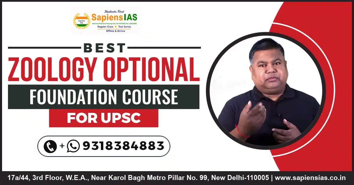 Zoology Optional Foundation Course for UPSC