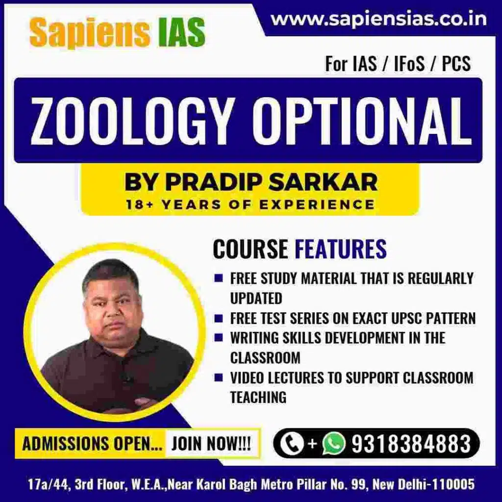 UPSC zoology optional coaching in delhi