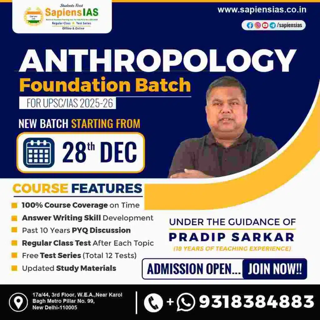 Best UPSC coaching in Delhi for Anthropology